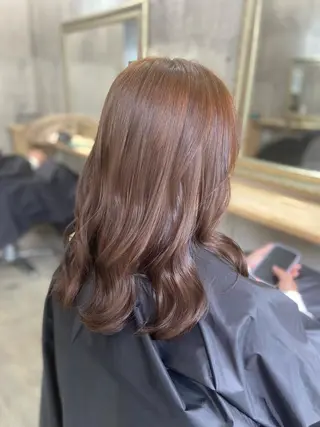 セミロング Sunny side 大名   RIOのヘアスタイル