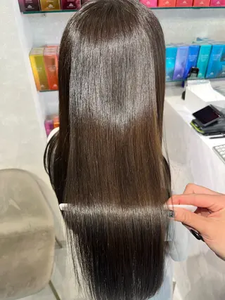 ロング 今話題の艶髪矯正 美艶カラー/FUKAのヘアスタイル