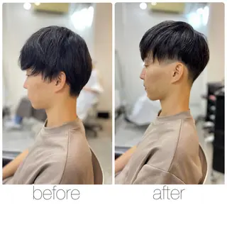 ショート メンズ 尾野 雅斗のヘアスタイル