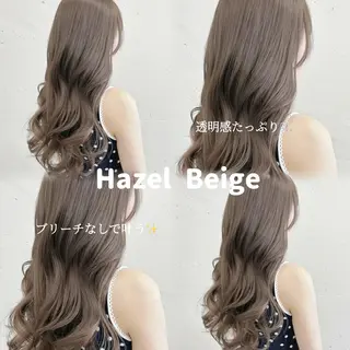 カラー セミロング 透明感🪽艶カラー☆ トレンドヘア✨のヘアスタイル