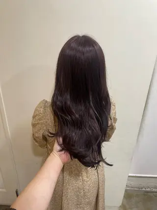 セミロング カラー MIOベージュカラー 柔らかいカラーのヘアスタイル