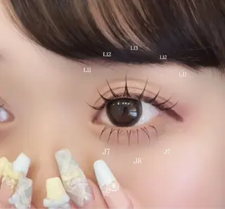 マツエク・マツパ Aranasalon Kasumi🌸のマツエク・マツパデザイン