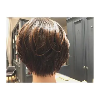 ショート カラー くるくるパーマ aikoのヘアスタイル