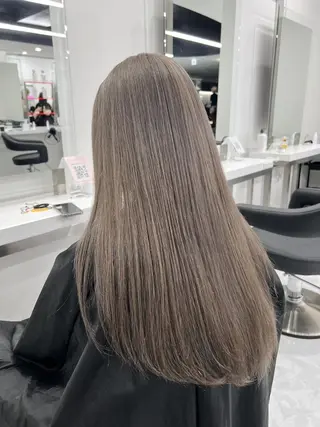 カラー 夏の透明感カラー🫧 髪質改善/表参道のヘアスタイル