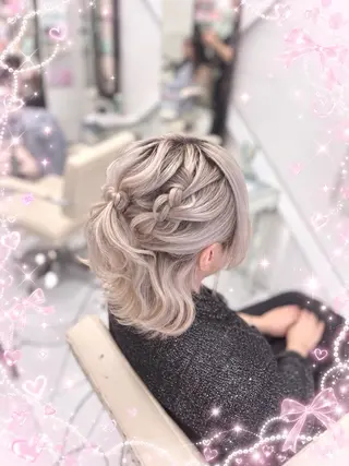 ショート カラー ヘアアレンジ 透明感カラー♥ 静岡/♡ヘアセットのヘアスタイル