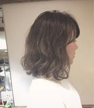 ショート カラー パーマ ハイトーン×髪質改善 KENTAのヘアスタイル