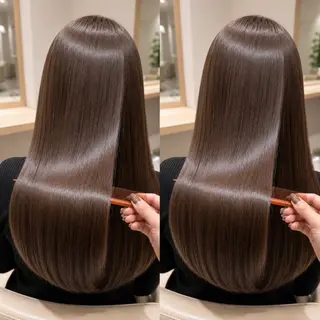 ロング カラー 【髪質改善特化】 艶髪/透明感カラーのヘアスタイル