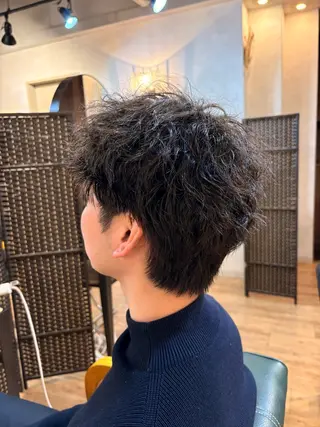 ショート パーマ メンズ特化美容師/ スチャスティニーのヘアスタイル