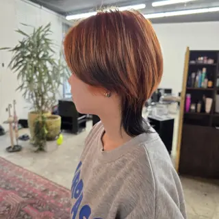 ショート カラー ハヤシ マユ ✂ 府中美容室のヘアスタイル