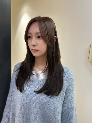 ロング カラー hubhair レイヤー/透明感のヘアスタイル
