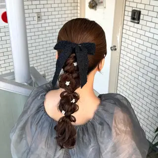 ロング ヘアアレンジ 褒められヘアメイク /‎ボブ女子🐶みおのヘアスタイル