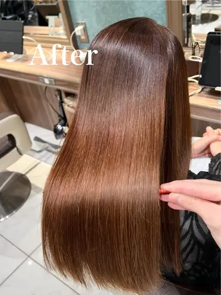 ロング 🍁髪質改善カラー/ 縮毛矯正/谷口雄太のヘアスタイル
