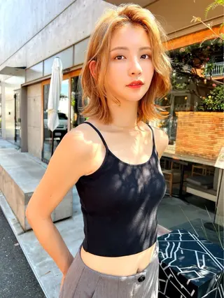 ミディアム カラー 似合わせカラー🫶 小川千波のヘアスタイル