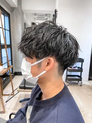 ショート パーマ メンズ メンズ特化 TAKE高崎のヘアスタイル
