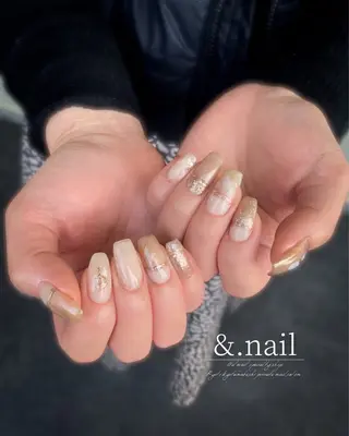 ネイル &.nail/ ニュアンス/持込み可のネイルデザイン
