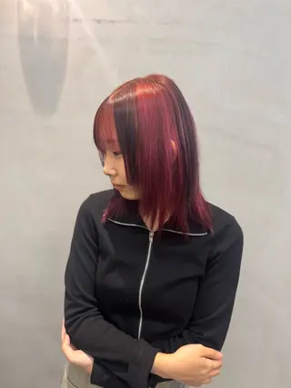 ミディアム カラー オスズ 🎀´-のヘアスタイル