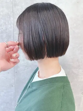 ショート ボブ/ゆるふわ ボブパーマ/とういのヘアスタイル