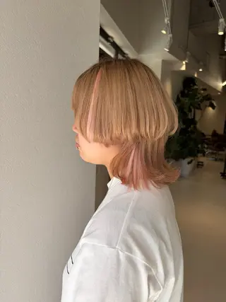 ミディアム ハイトーン/エクステ /🎀YUINA🎀のヘアスタイル