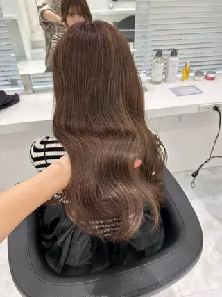 ロング カラー ヘアアレンジ 垢抜け透明感 カラー🪽ྀི🤎のヘアスタイル