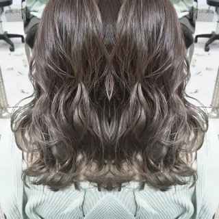 ロング カラー ヘアアレンジ See by merのマツエク・マツパデザイン