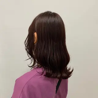 ミディアム カラー パーマ ヘアアレンジ ネイル マツエク・マツパ 韓国風ベージュ🤎 赤みなし🌿横浜🤎のヘアスタイル