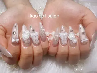 ネイル kao nail マグネット/長さだしのネイルデザイン