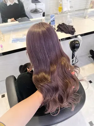 ミディアム カラー ヘアアレンジ 💕上野美容師☁ ブリーチ💖サワのヘアスタイル