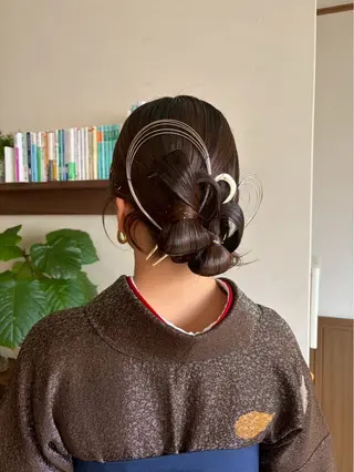 ミディアム ヘアアレンジ まろやか透明感 カラー / Meiのヘアスタイル