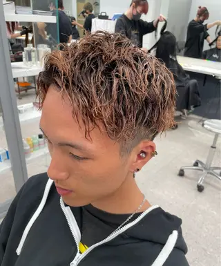 パーマ メンズ 京都河原町 メンズパーマ助川龍哉のヘアスタイル