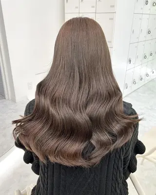 カラー 🌸春の暗髪カラー 🌸透明感ヘアのヘアスタイル