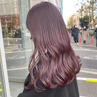 カラー 🌸春の暗髪カラー 🌸透明感ヘアのヘアスタイル