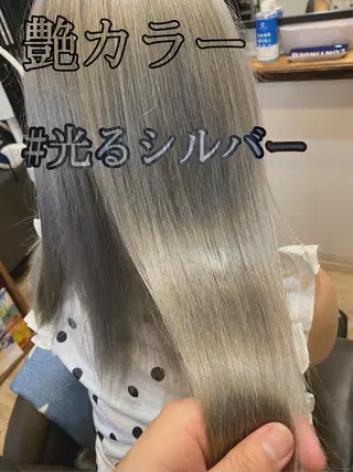 セミロング カラー メンズパーマ /栄/伊藤りんなのヘアスタイル