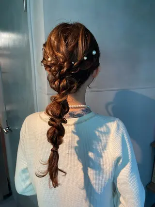 ヘアアレンジ 透明感カラー💎 アレンジ🩰Rimiのヘアスタイル