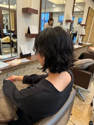 ショート パーマ オガワ🫧 三越前のヘアスタイル