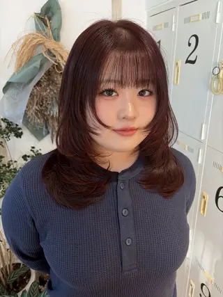 セミロング カラー とろけるベージュ🥐 merc.せのおのヘアスタイル