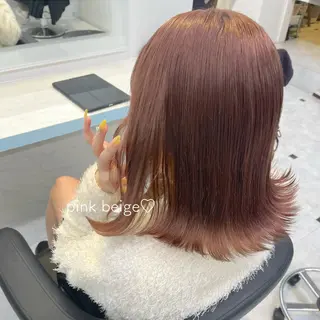 ミディアム カラー ヘアアレンジ 愛されカラー🩷 はるなのヘアスタイル