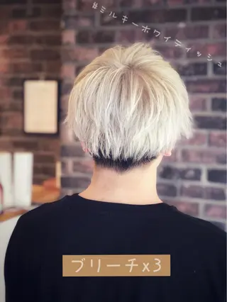 カラー ヘアアレンジ メンズ ✖️リーアキト LEEAKITO✖️のヘアスタイル