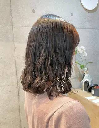 ミディアム パーマ 【表参道】Ruri デジタルパーマのヘアスタイル