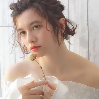ヘアアレンジ 𝒢𝒾𝓇𝓁𝓎 ⑅　𝓎𝓊𝓀𝒶のヘアスタイル