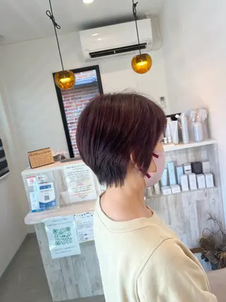 ショート カラー イロアイヘアー Renのヘアスタイル