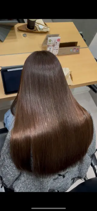 ミディアム カラー 髪質改善ヘアケア 艶髪特化/上田のヘアスタイル