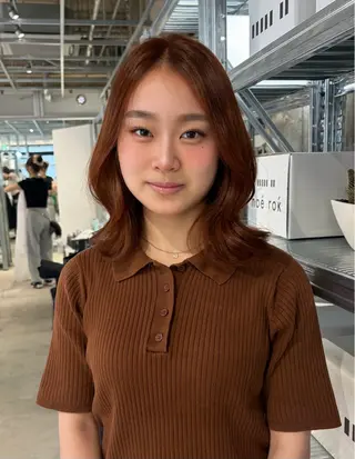 ミディアム カラー ダブルカラー/レイヤ ーカット 🤍ゆきなのヘアスタイル