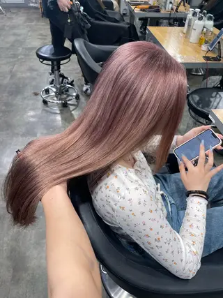 ロング カラー ハイトーン 横浜💞ミオのヘアスタイル