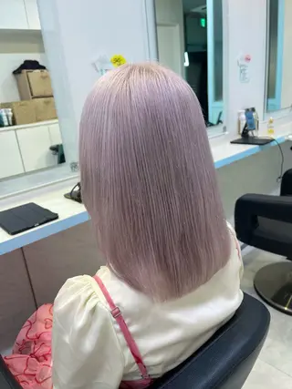 ミディアム カラー ブリーチカラー 🩵MIZUKIのヘアスタイル