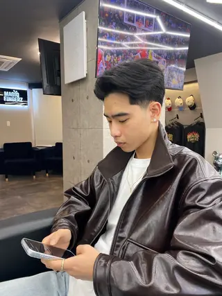 ショート メンズ 加藤 エバンのヘアスタイル
