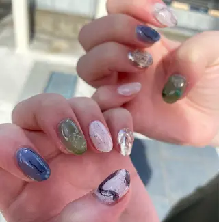 メンズ ネイル akari✨千葉駅 デザイン、メンズ🪐のネイルデザイン