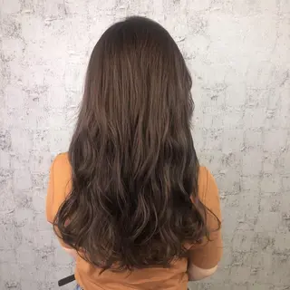 ロング カラー 小顔レイヤー/ ベージュ🤍Rieのヘアスタイル