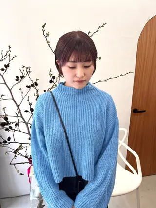 ショート カラー ヘアアレンジ ena/ブリーチなし 透明感・レイヤー🎀のヘアスタイル