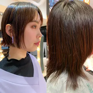 ミディアム カラー パーマ ヘアアレンジ メンズ キッズ ネイル マツエク・マツパ アイブロウ hiro【沿線で叶う 似合わせhair】のヘアスタイル