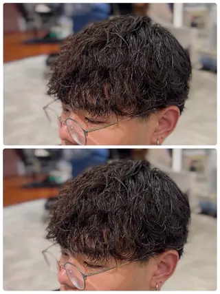 ショート パーマ メンズ 🐉メンズ特化 銀座/Ren🍜のヘアスタイル